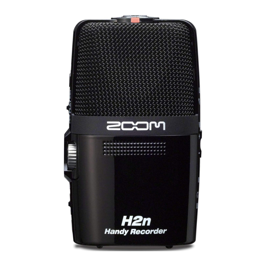 Zoom H2n, H6 Manual
