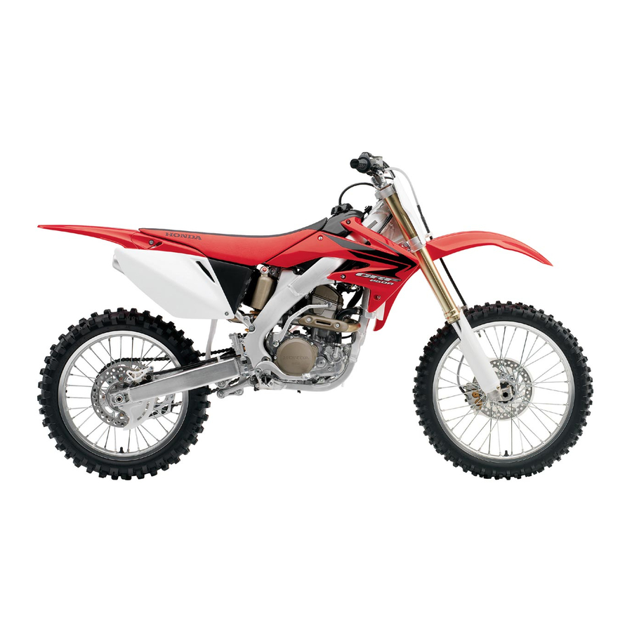 HONDA CRF250R 2006 Manuals