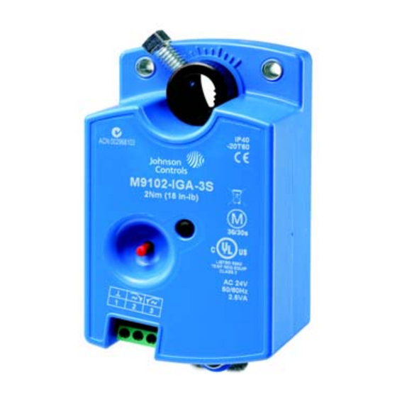 Johnson Controls M9102-AGA-2S Series Quick Start Manual