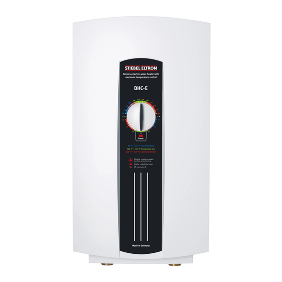 STIEBEL ELTRON DHC-E 8/10-2 CLASSIC Operation And Installation Manual