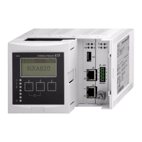 Endress+Hauser Tankvision NXA820 Operating Instructions Manual
