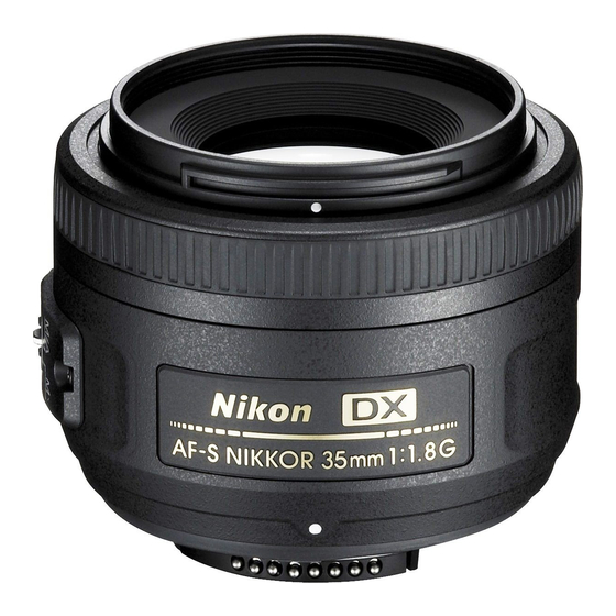 Nikon AF-S NIKKOR 35mm f/1.8G ED User Manual