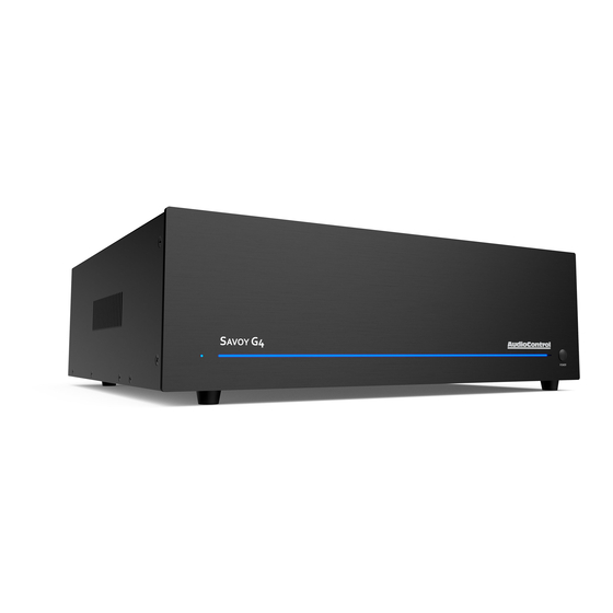 AudioControl Avalon G4 Installation Manual