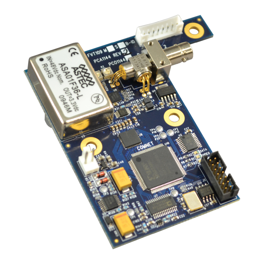 Comnet FVT110M1/BO Installation And Operation Manual