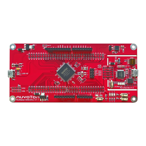 Nuvoton NuMicro NuMaker-M463KG User Manual