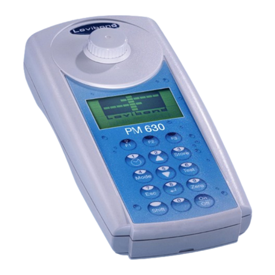 Tintometer Lovibond PM630 Instruction Manual