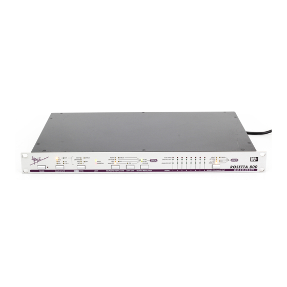 Apogee ROSETTA 800 User Manual