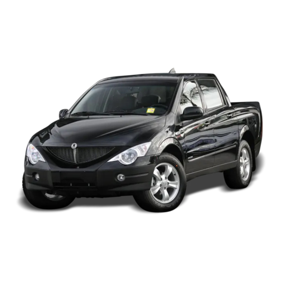 SSANGYONG ACTYON SPORTS Instruction