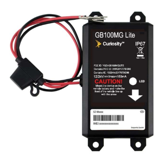 Queclink GB100MG Lite GPS Tracker Manuals