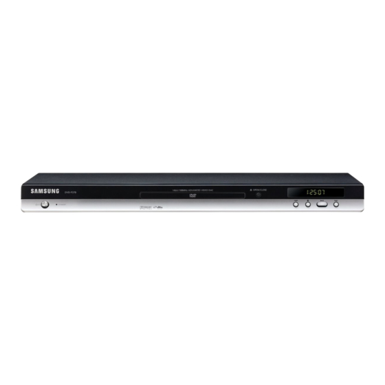 SAMSUNG DVD-P370 Manuals