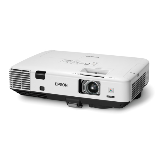 Epson PowerLite 1945W Quick Setup