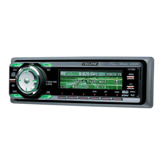 Eclipse CD7000 Owner's Manual