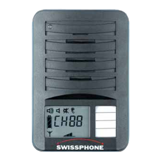 SwissPhone Analog Pager Operating Instructions Manual