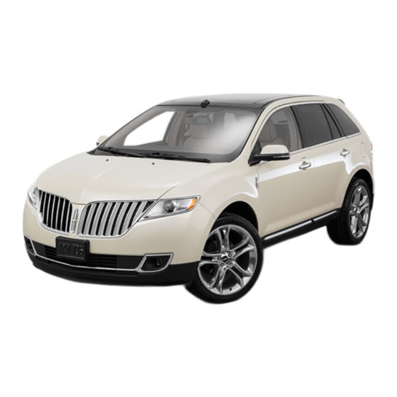 Lincoln 2015 MKX Owner's Manual