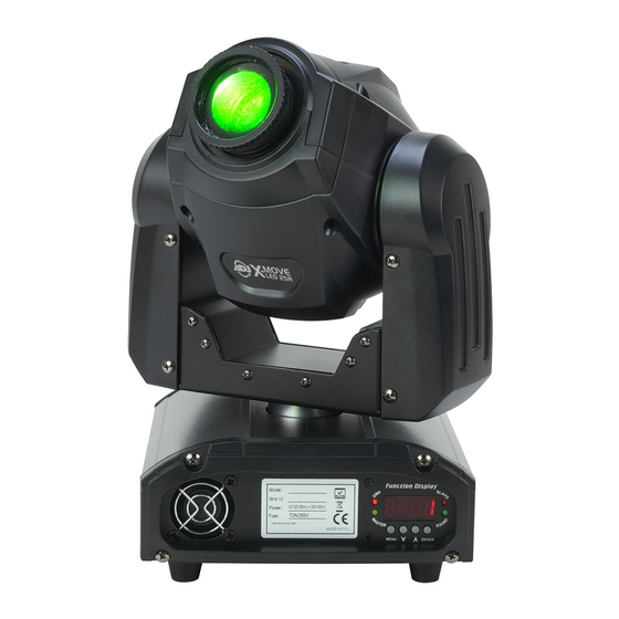 ADJ X-Move LED 25R Moving Head Light Manuals