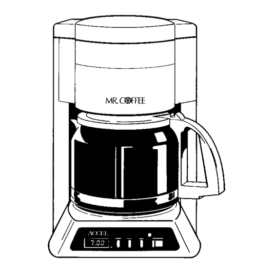 Mr. Coffee PRX30 Operating Instructions Manual