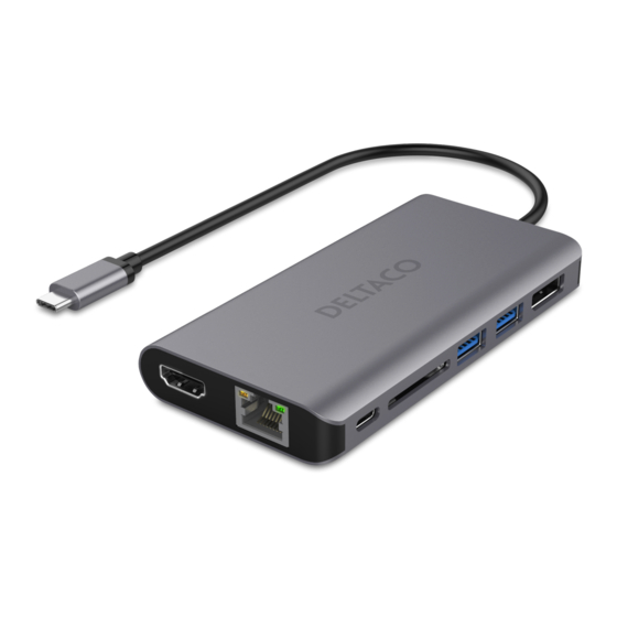 Nordic DELTACO USBC-HDMI19 Manuals