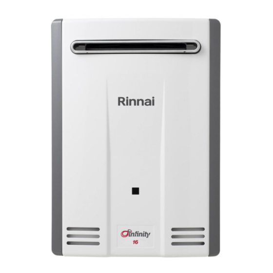 Rinnai Infinity 26 Touch Manuals