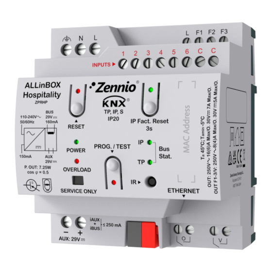 Zennio ZPRHP Technical Documentation