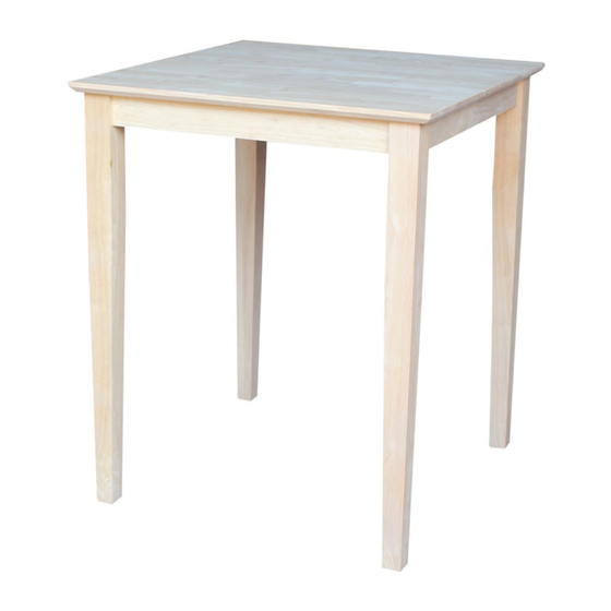 Whitewood Furniture T-3030 Assembly Instructions