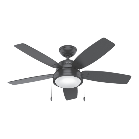 User Manuals: Hunter Channelside 59634 Ceiling Fan