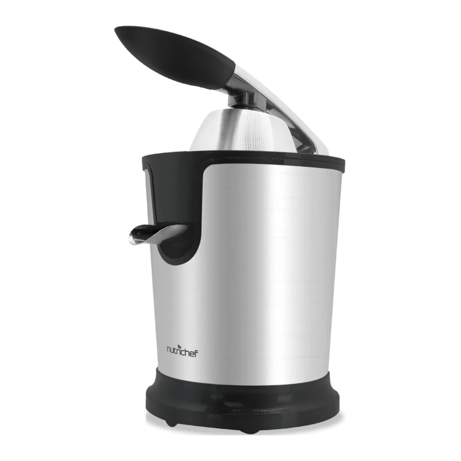 NUTRICHEF Pyle PKJCR305 - Electric Juice Press Manual