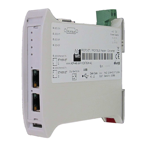 ADF Web HD67717-IP-A1 User Manual