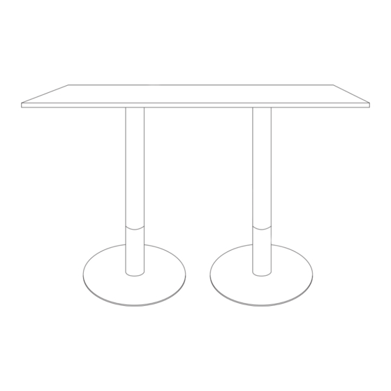 Jason.L Rivoli Double Cafe Table Round Base 1600X800 Assembly Instructions
