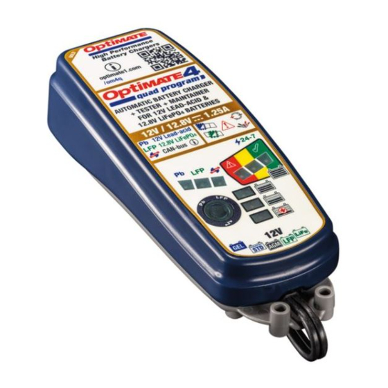 TecMate Optimate 4 TM630 Instructions For Use Manual