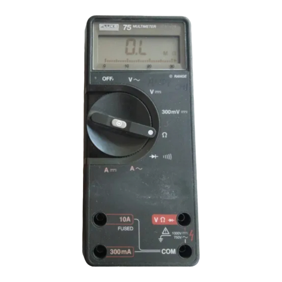 Fluke 75 Operator's Manual