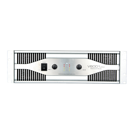 American Audio V-5001 Plus User Instructions
