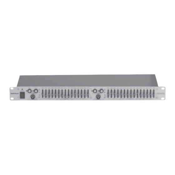 Radio Shack 32-2059 Quick Start Manual
