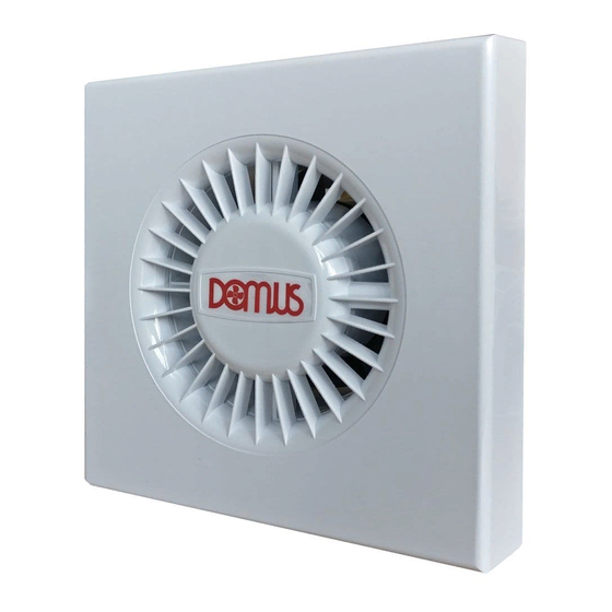 DOMUS Ventillation SDF100 Installation Instructions
