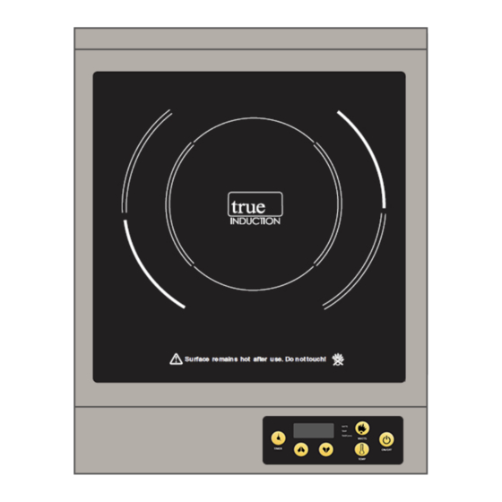 User Manuals: True Induction F-1H-01SS Cooktop