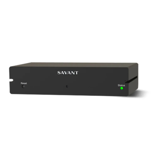 Savant SmartControl Quick Reference Manual
