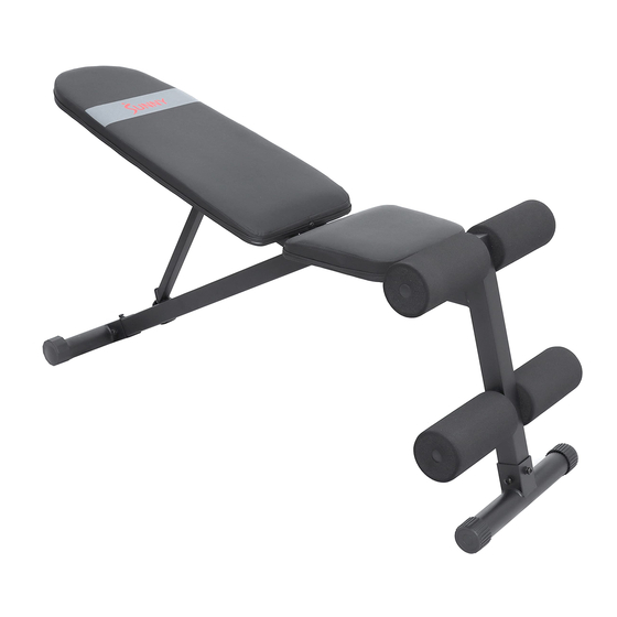 Sunny Health & Fitness SF-BH620038 User Manual