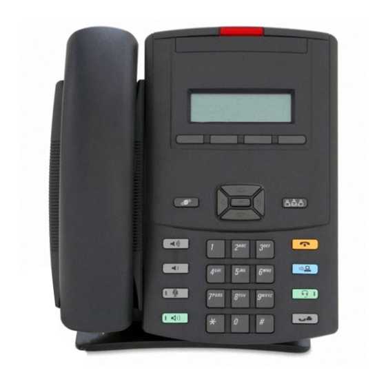 Nortel 1210 Quick Reference Card
