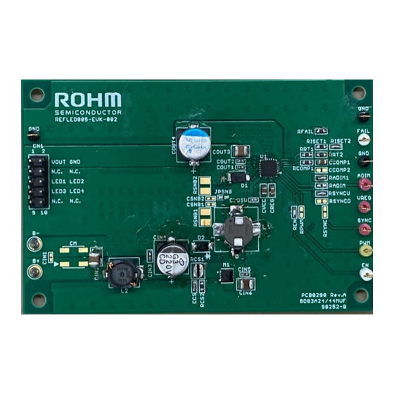 Rohm REFLED005-EVK-002 User Manual