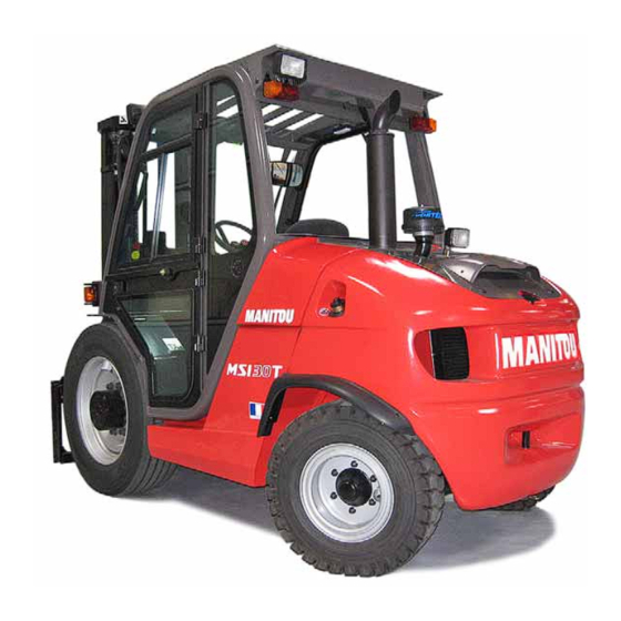 Manitou MSI 30 Operator's Manual