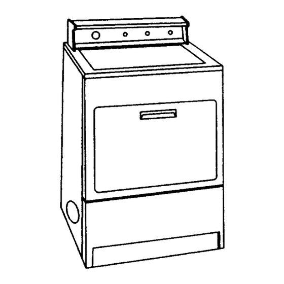 Kenmore Whirpool 1992 96291100 Model Specifications