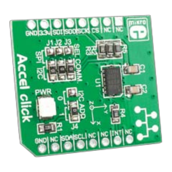 mikroElektronika Click Boad Accel Click Manual