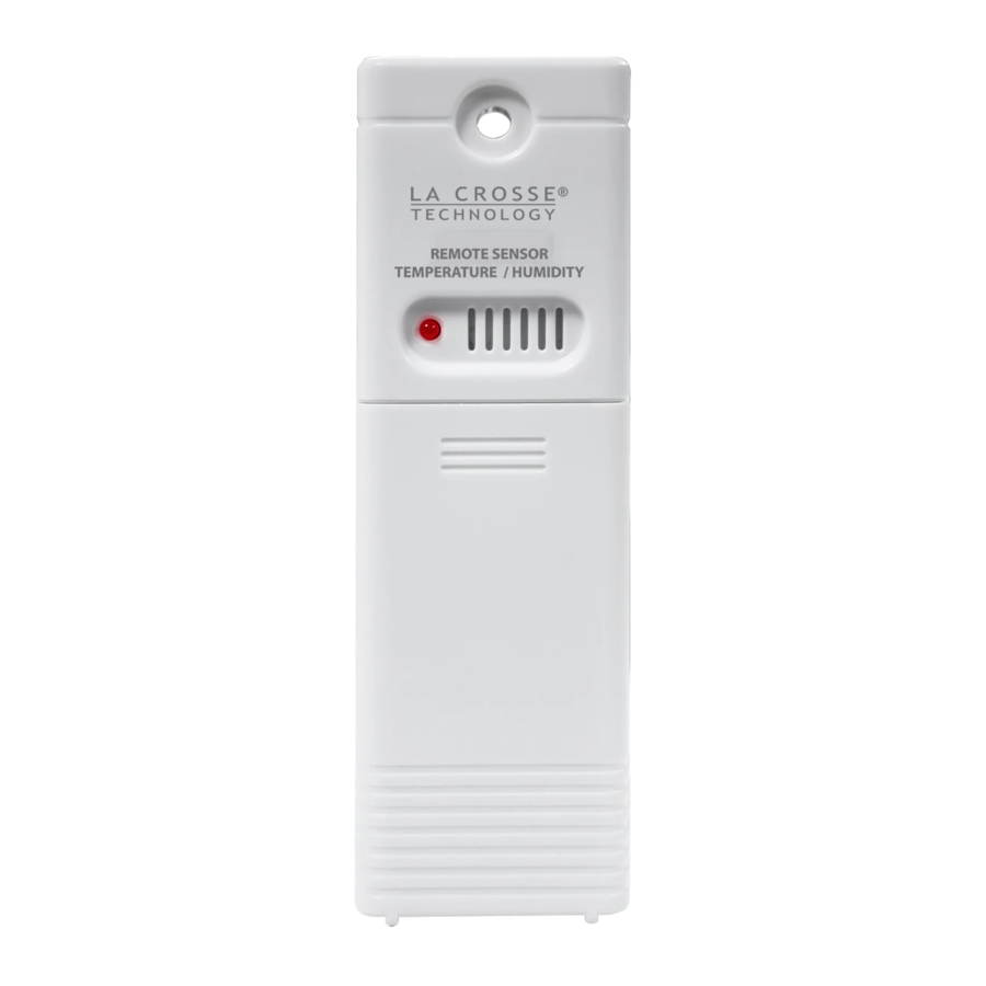 La Crosse Technology TX141TH-Bv3 - Thermo-Hygrometer Quick Start Guide