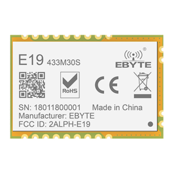 Ebyte E19-433M30S User Manual