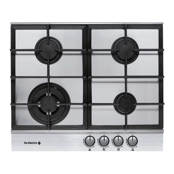 DeDietrich DTE710 Series Manual For Installation And Use