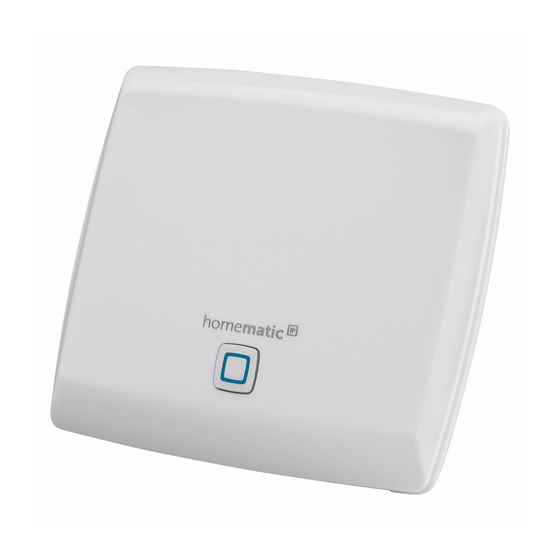 HomeMatic HmIP-HAP-UK Mounting Instruction And Operating Manual