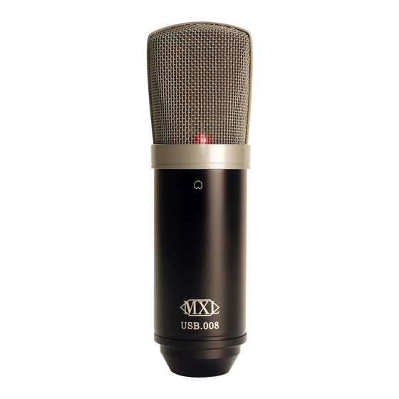 MXL USB.008 Manual