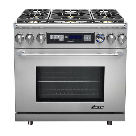 Dacor ER30D Technical Manual