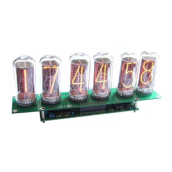 TUBEHOBBY Nixie Clock NCV2.1 User Manual