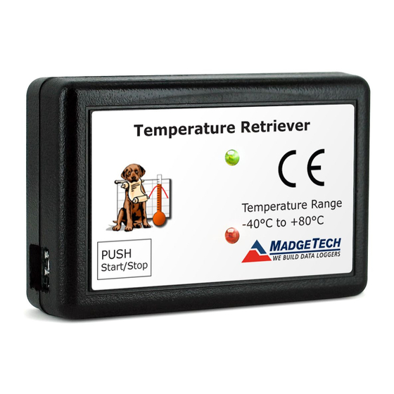 MadgeTech TempRetriever Product Information Card