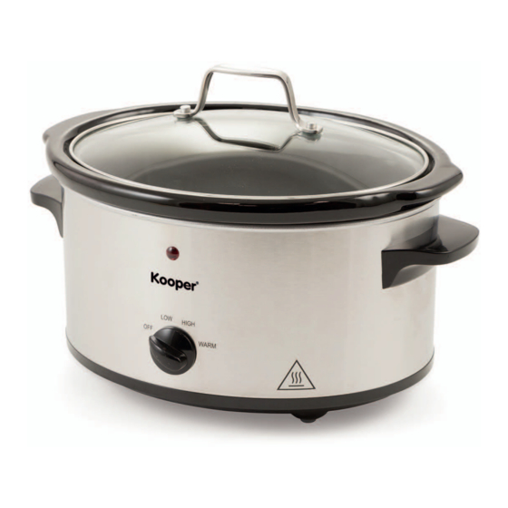 User Manuals: Kooper Lola Slow Cooker